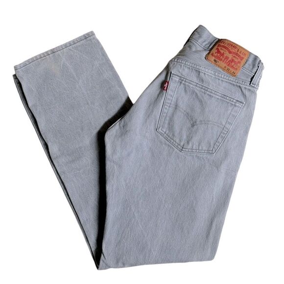 Levi’s 501 Original Shrink-to-Fit Men's Jeans in Silver Grey W32 L34  7 0478 - Picture 11 of 11